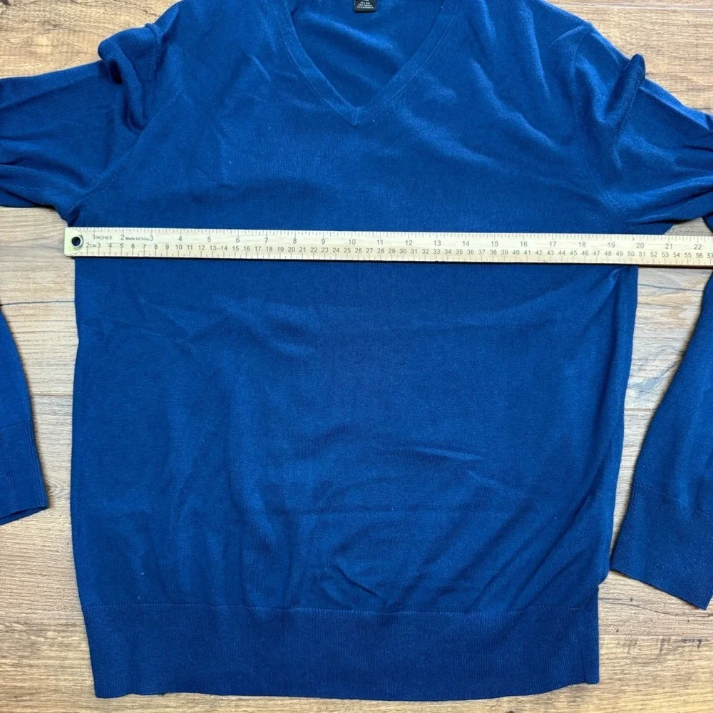 Banana Republic Mens‎ Medium Luxury Silk Cotton Cashmere V-Neck Sweater Academia